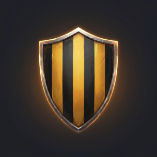 Black and Yellow Shield